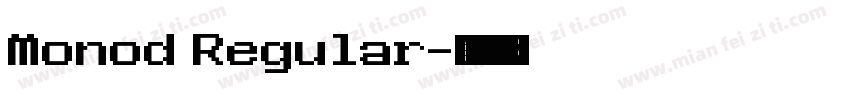 Monod Regular字体转换